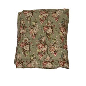 Ralph Lauren Twin Comforter Bedding Charlotte Sage Green Floral Flowers VTG RARE